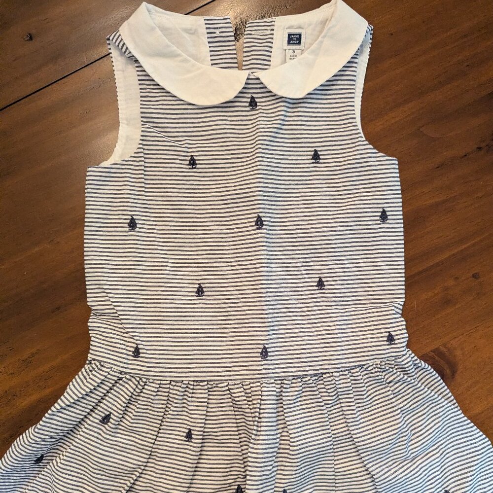 Janie and Jack toddler girl sailboat dress